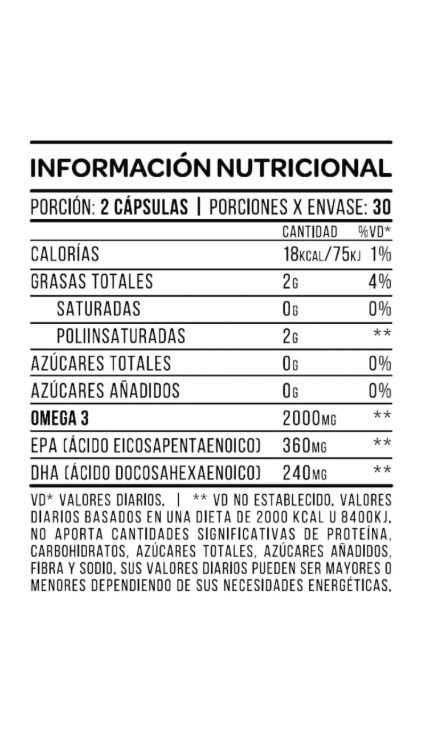 Omega 3 Fish Oil - 60 Cápsulas