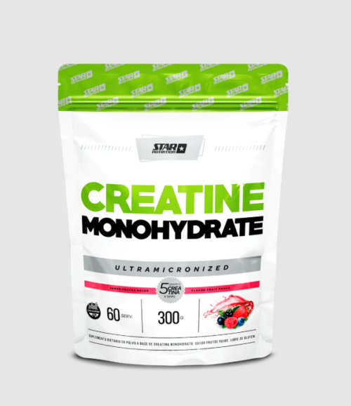 Creatina Monohidrato 300g Doypack Sabor Frutos Rojos